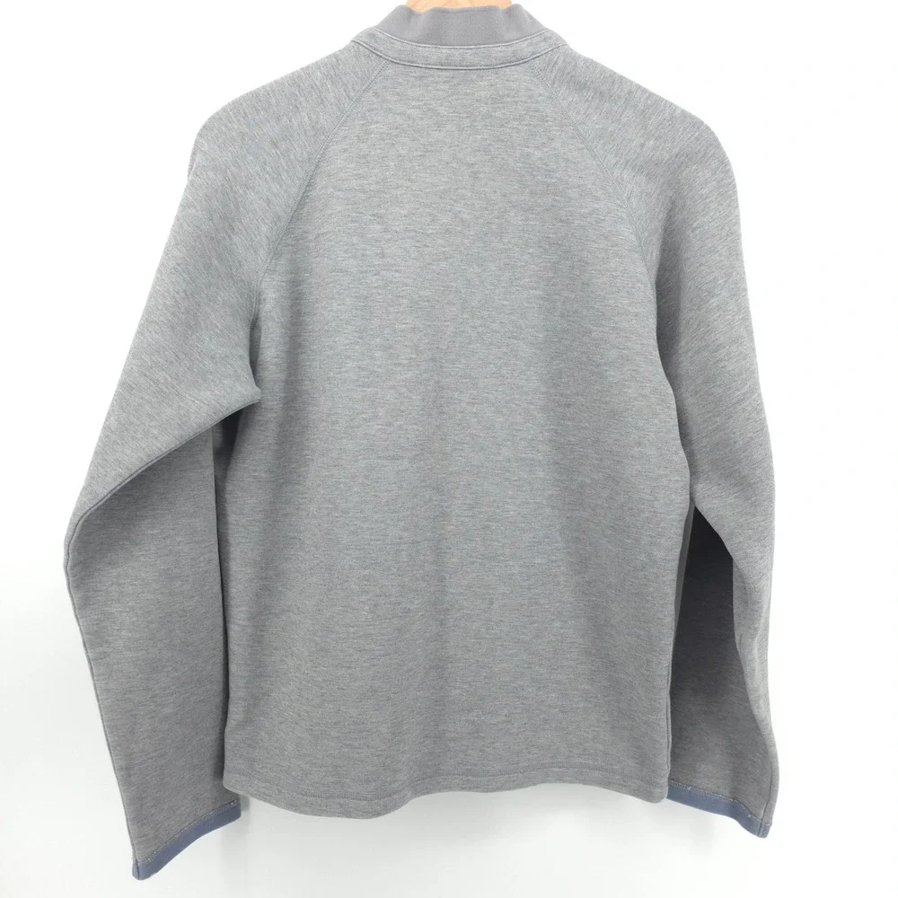 Adidas Mens 1/4 Zip Pullover‎ Small Grey Performance Athleisure Sweater